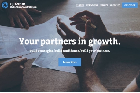 Modern office website concept