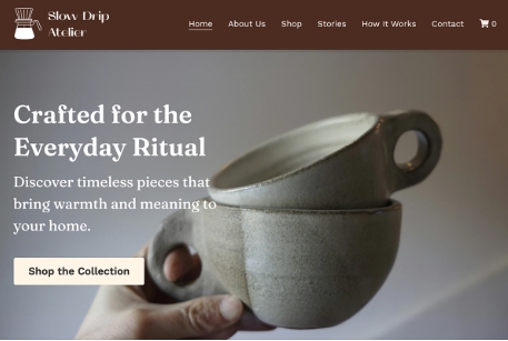 Restaurant website concept